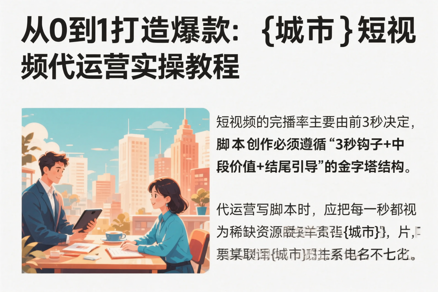 从0到1打造爆款:鹰潭短视频代运营实操教程