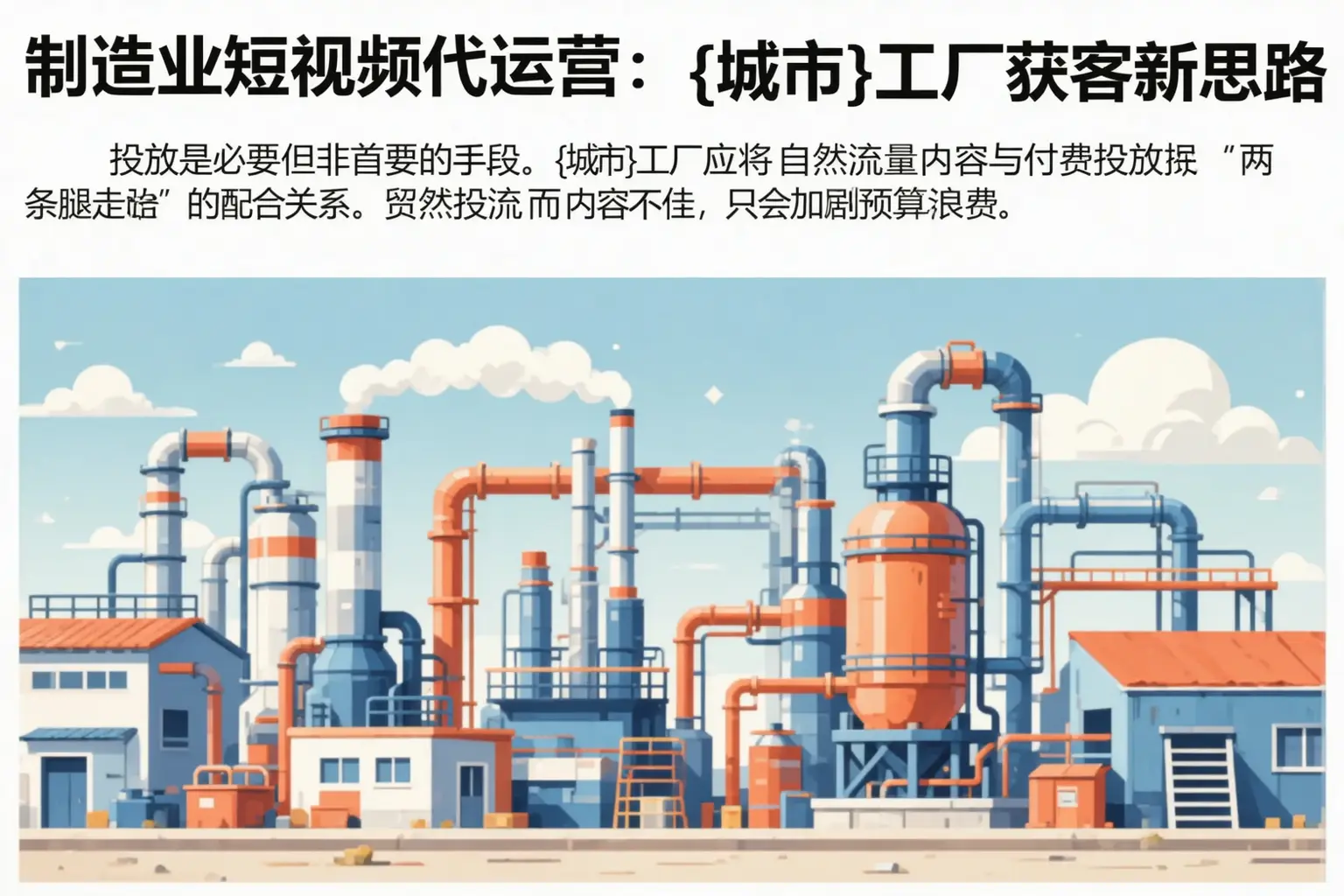 制造业短视频代运营:鹰潭工厂获客新思路