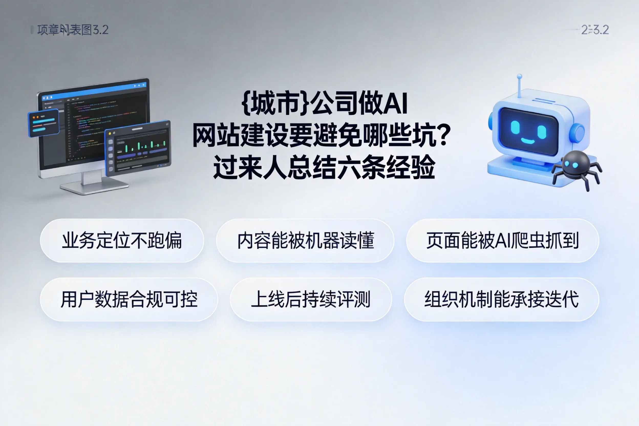 鹰潭公司做AI网站建设要避免哪些坑?过来人总结六条经验