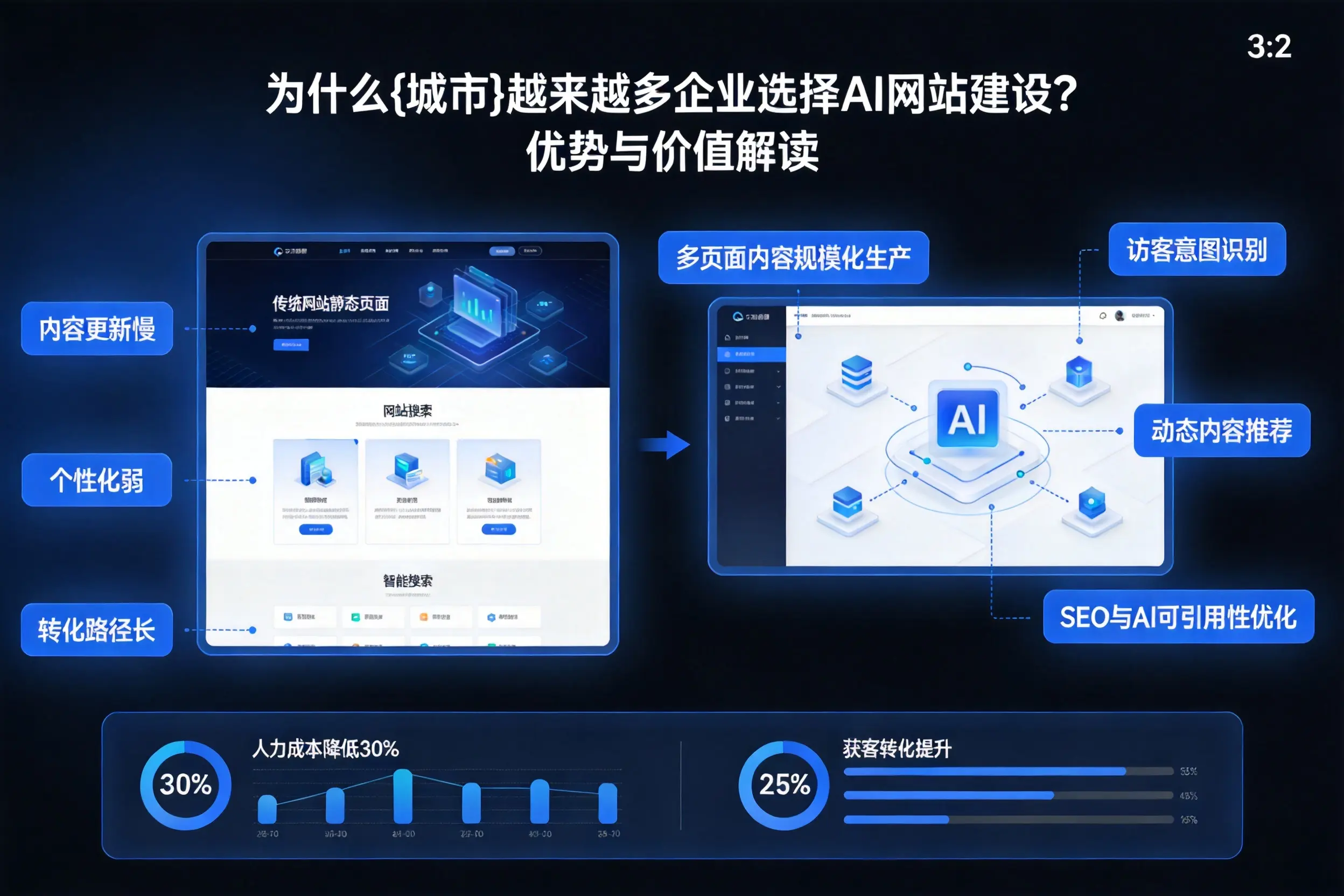 为什么鹰潭越来越多企业选择AI网站建设?优势与价值解读