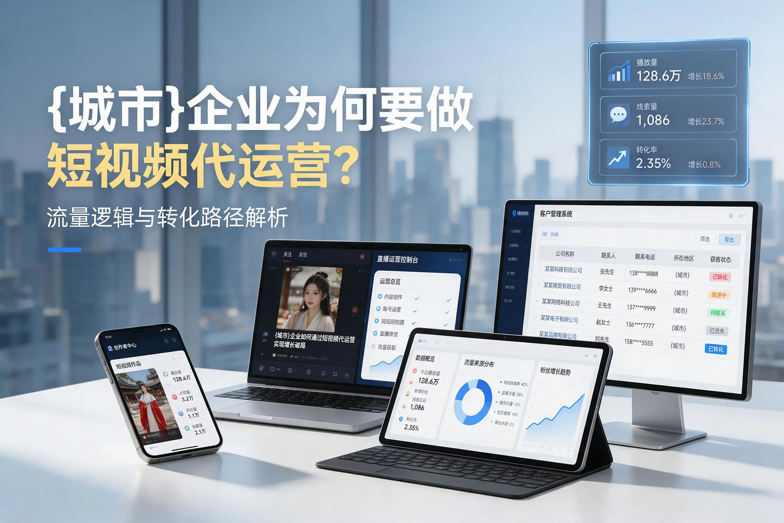 鹰潭企业为何要做短视频代运营?流量逻辑与转化路径解析