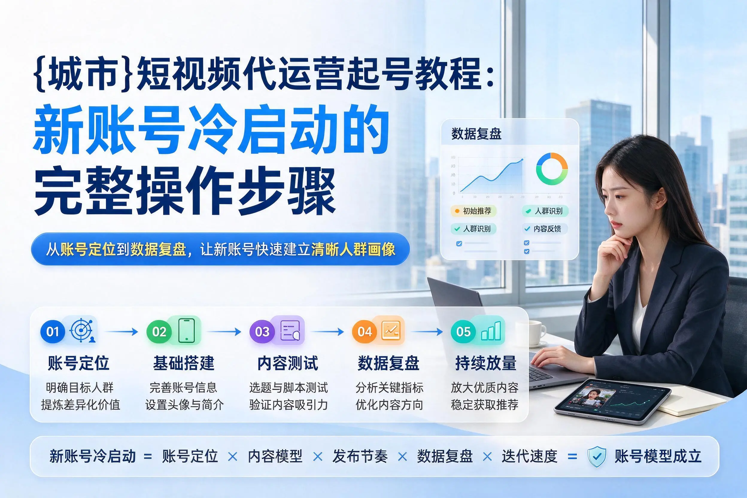 鹰潭短视频代运营起号教程：新账号冷启动的完整操作步骤