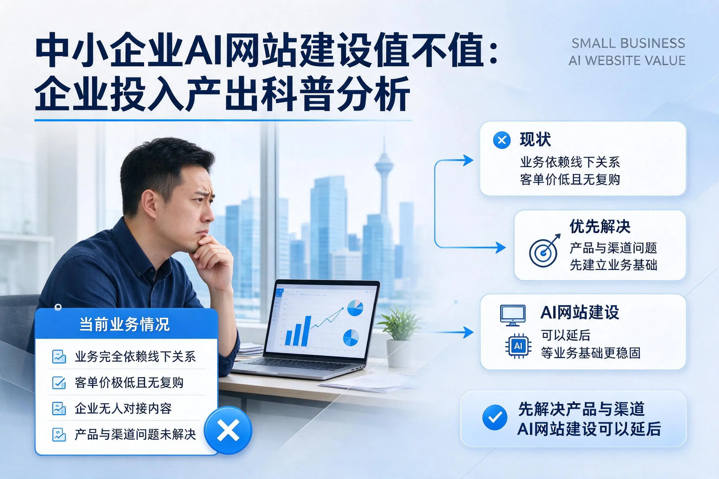 中小企业AI网站建设值不值：鹰潭企业投入产出科普分析