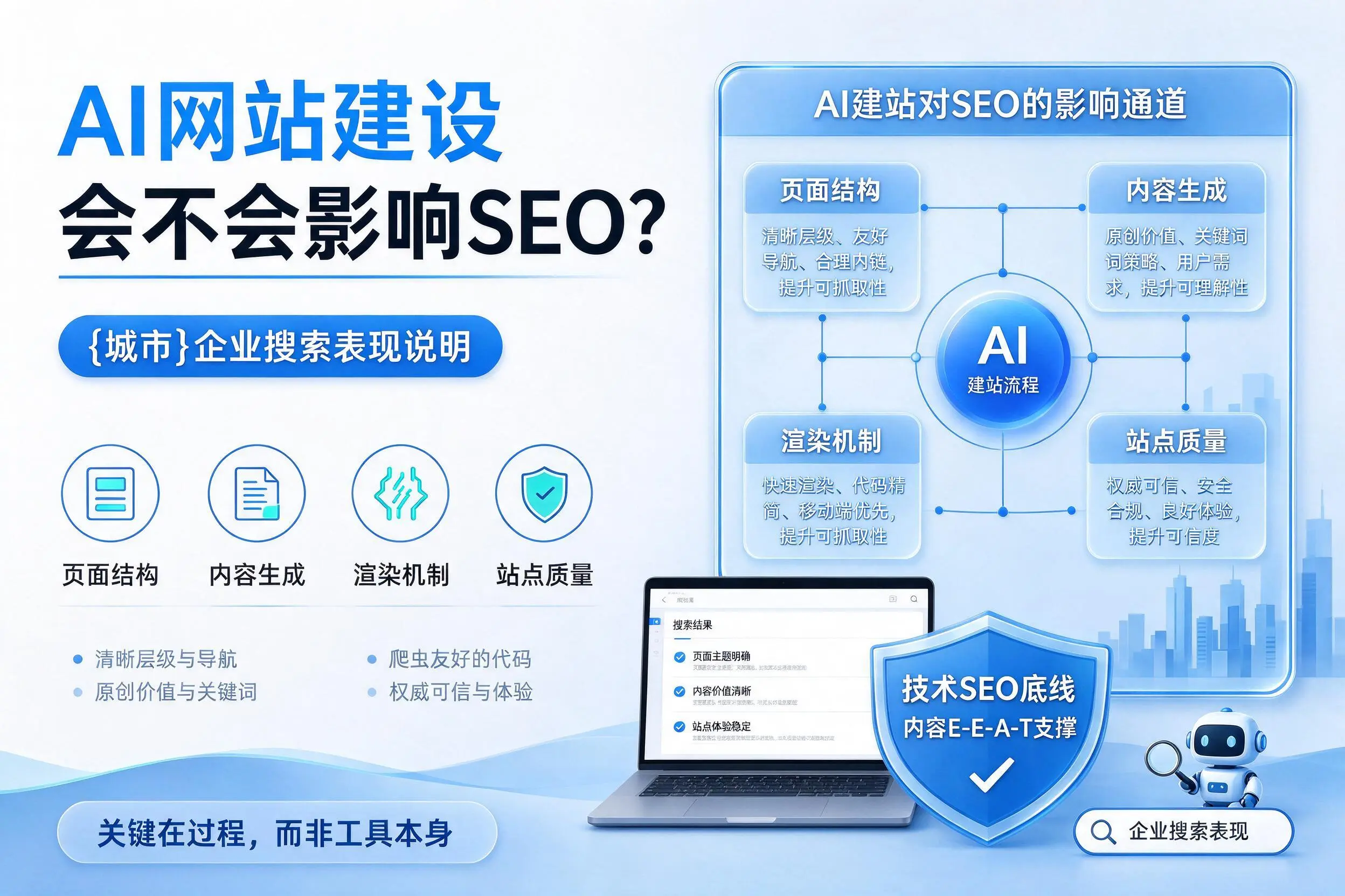 AI网站建设会不会影响SEO?鹰潭企业搜索表现说明