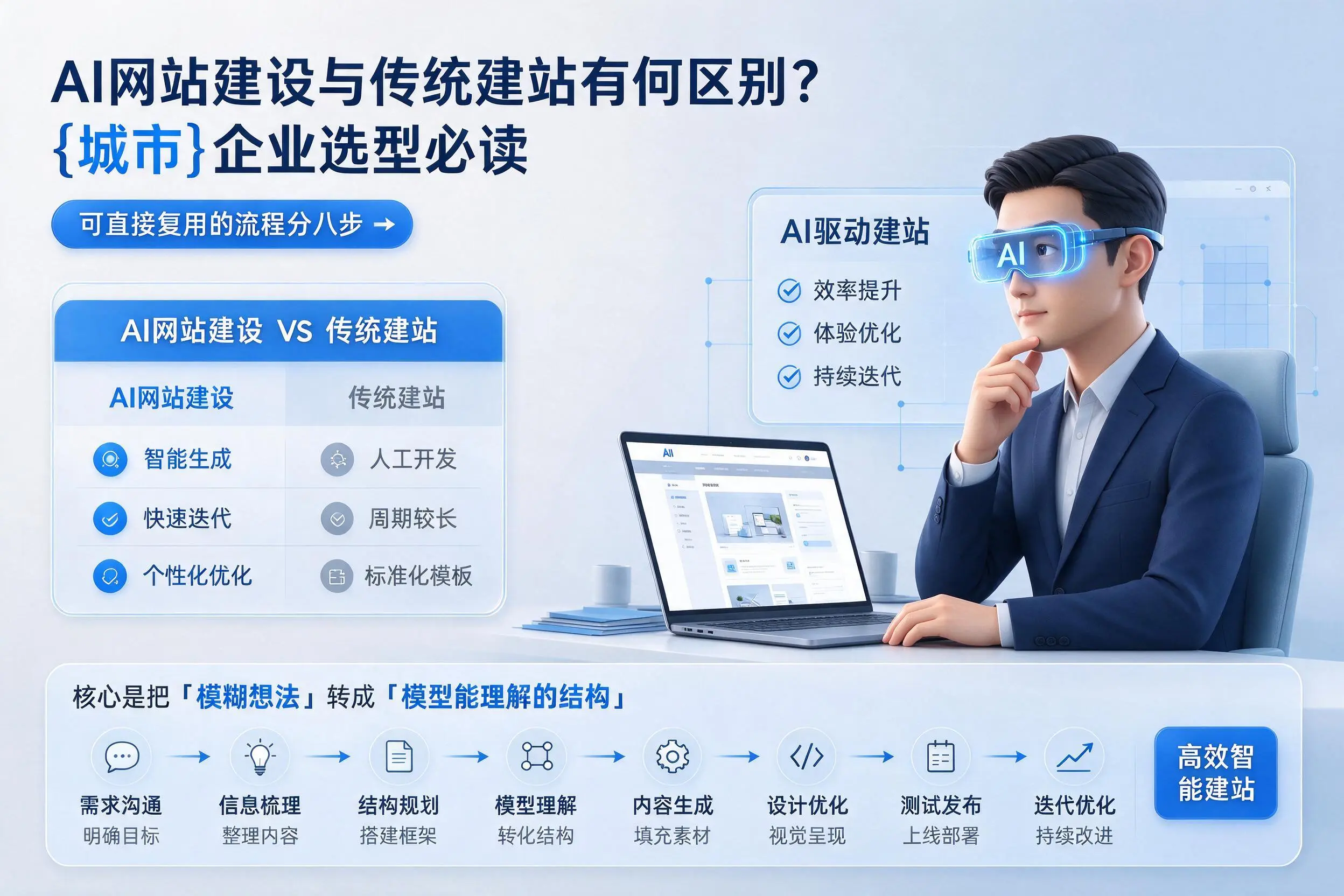 AI网站建设与传统建站有何区别?鹰潭企业选型必读