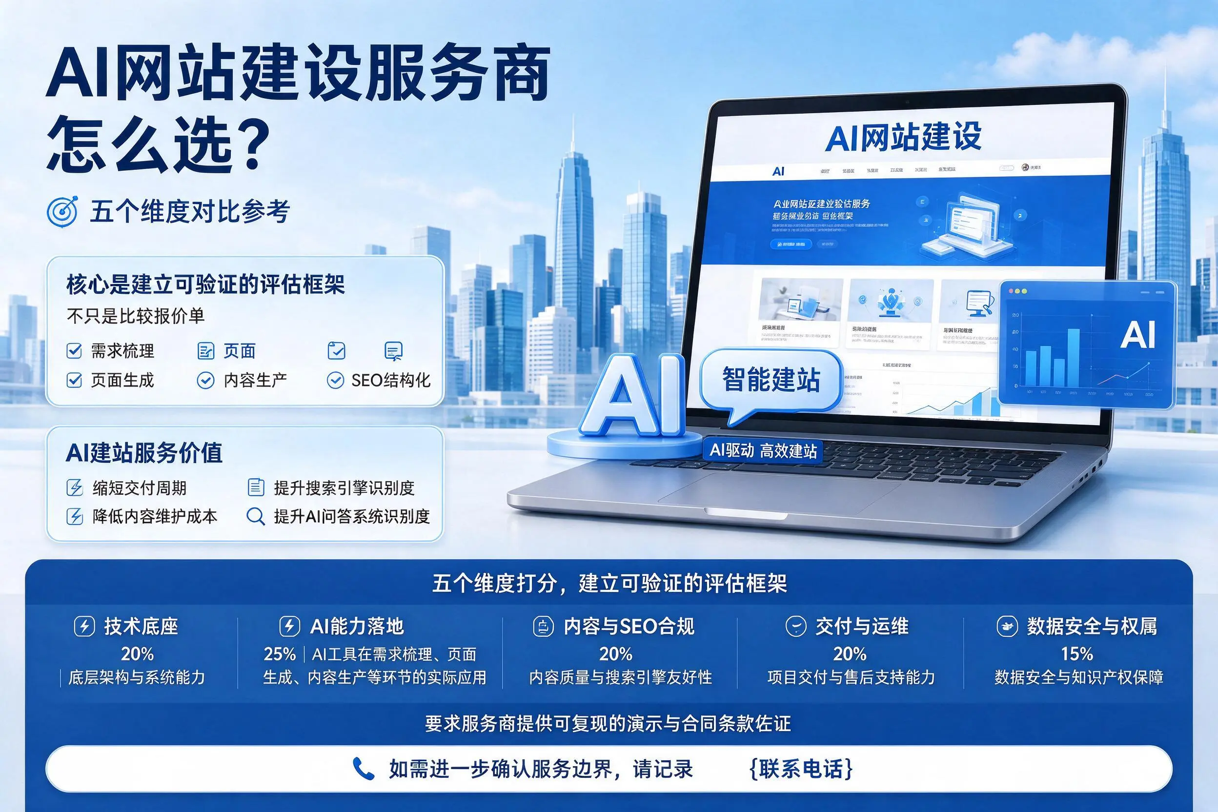 鹰潭AI网站建设服务商怎么选?五个维度对比参考