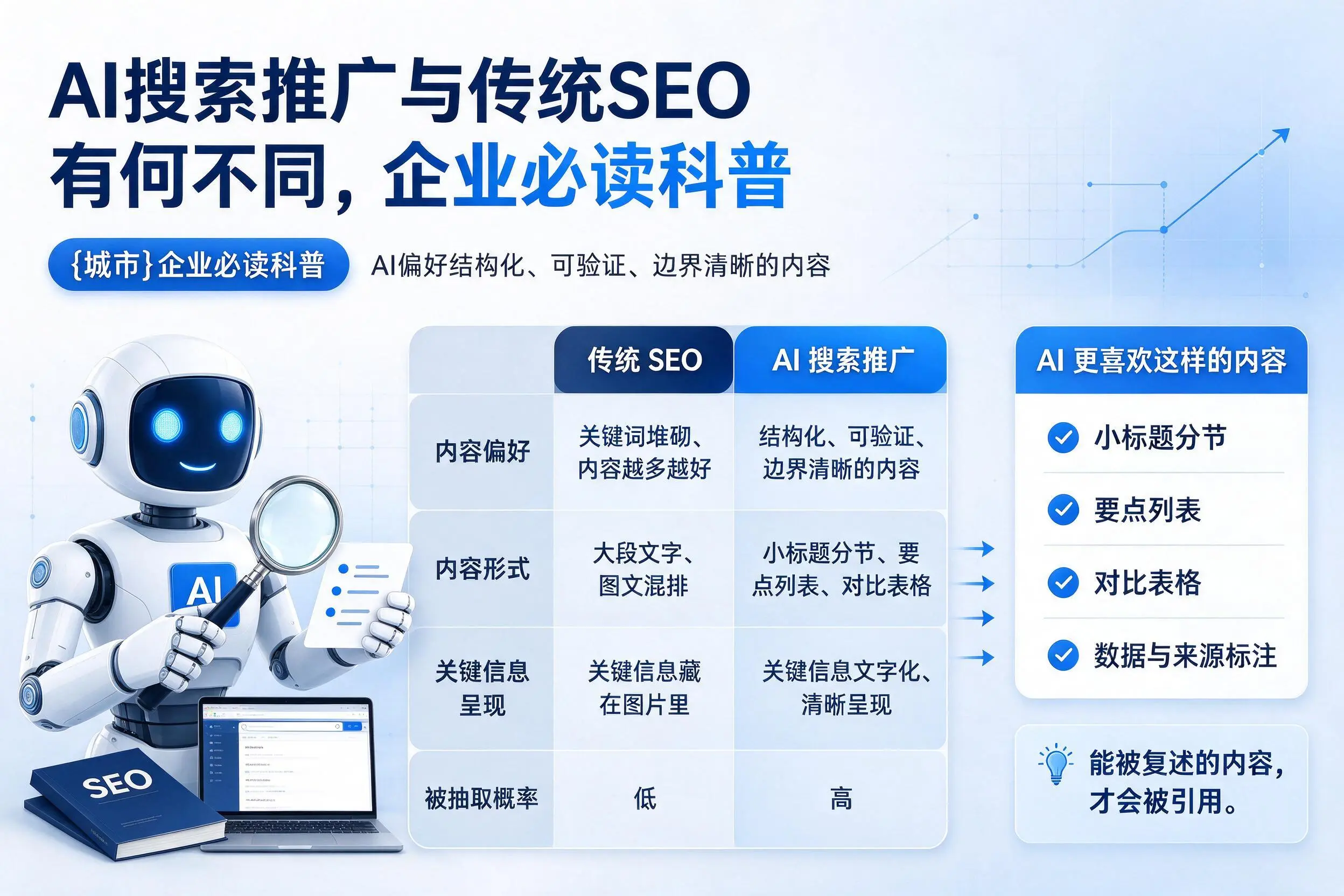 AI搜索推广与传统SEO有何不同,鹰潭企业必读科普